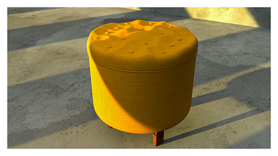 rounded cusion chair autodeskmaya