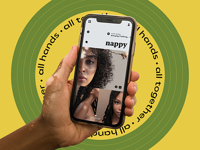 All Hands All Together album app design hand hands mobile mobile app mockup music product mockup together typography ui ux