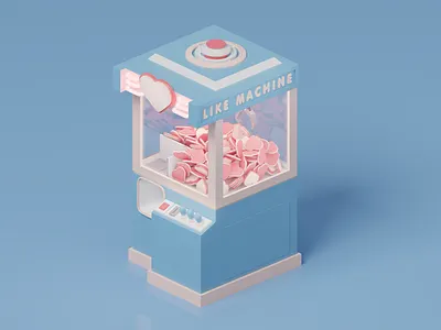 Like machine 3d 3d art 3d artist 3d illustrator blender blender 3d c4d design digital art illustration illustrator isometric isometric art render