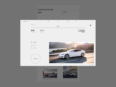 Tesla. Urban areas animation branding design minimal photoshop typography ui ux web website