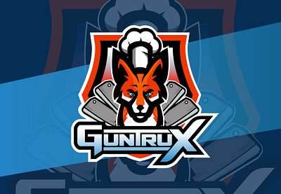 GUNTRUX - mascot logo design illustration logo mascotlogo typography