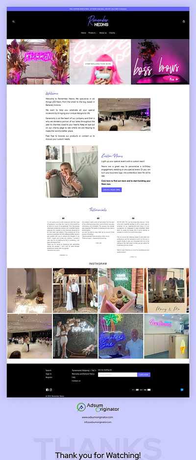 REMEMBER NEON WEBSITE DESIGN adsum adsumoriginator concept illustration originator ui uiux user experience design user interface design vector web app web concept web design web development web ui website design wordpress wordpress design