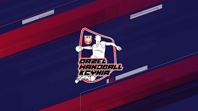 ORZEŁ HANDBALL KCYNIA design handball logo vector