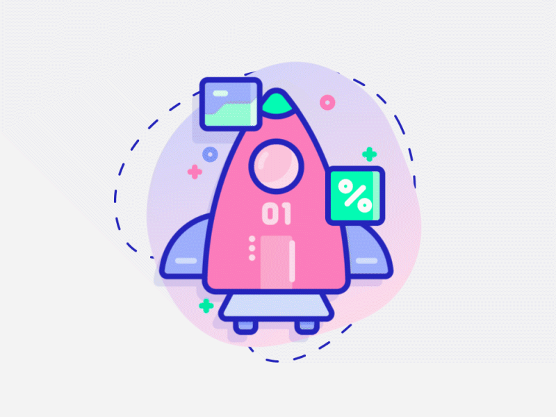 rocket after effects animation icon illustration rocket анимация