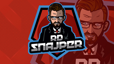 RD SNAJPER - streamer mascot logo design illustration logo mascotlogo streamer