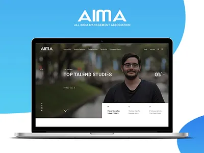 Aima : Website UI/UX Design - All India Management Association college school website uiux university website ux website