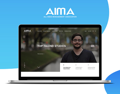 Aima : Website UI/UX Design - All India Management Association college school website uiux university website ux website