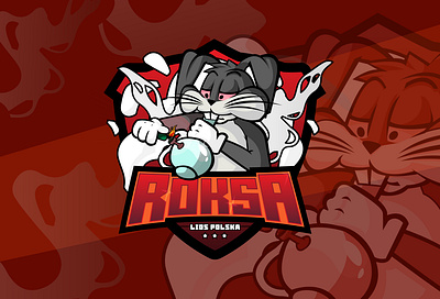 ROKSA - gaming team mascot logo design gaming illustration logo mascotlogo streamer vector