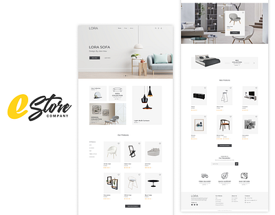 Furniture (Landing Page) design ui ux web