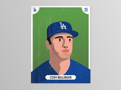 Baseball card - Cody Bellinger baseball card baseball illustration baseball player cody bellinger illustration editorial sport illustration marketing illustration portrait sport illustration sport industry