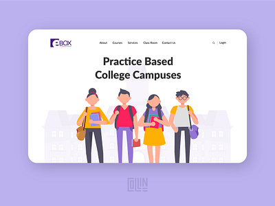 Landing Page for Colleges education website elearning flat illustration hiring platform landing page design landing page ui learning platform online skilling ui web design website design