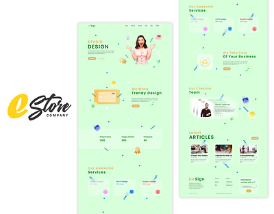 DeSign (Landing Page) design ui ux web