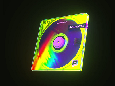 Powder App : 💿 Recordable Disc 3d animation branding c4d color colors gaming illustration minidisc neon octane tech