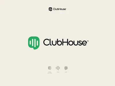 Clubhouse Logo Concept audio audio chat audio logo chat app chris do clubhouse clubhouse logo concept design content creation elon musk house influencer marketing ios app logo meeting rebrand redesign concept rooms trending ui
