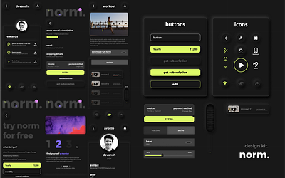 norm. branding design mobile mobile app mobile design mobile ui neumorphism neumorphism ui ui ux