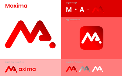 Maxima Logo design illustration logo