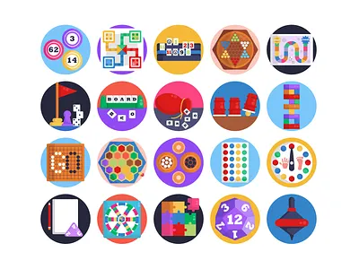 Board Games Icons board games chess coloured icons flat icons gaming icon icons icons pack scrabble vector vectors
