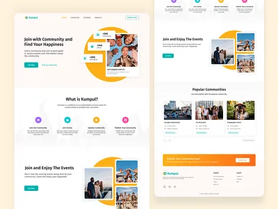 Kumpul Landing Page designer landing page mobile design ui design ux design uxuidesign website design