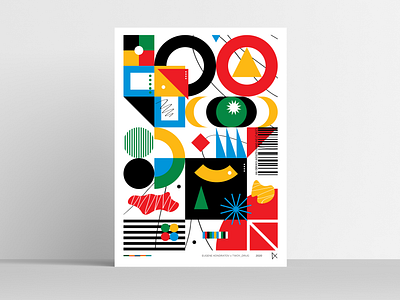 IMPROVISATION poster challenge design everydaydesign everydayposter graphic illustration improvisation poster poster art posterchallenge posters shapes