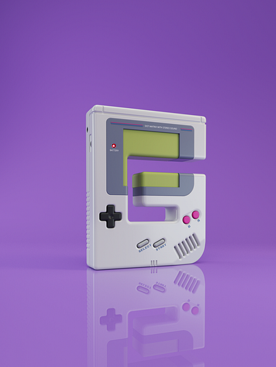 G as Gameboy 36dayoftype 3d c4dart cinema4d creative design graphic illustration logo octanerender