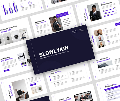 Slowlykind – Corporate Business Presentation Template advertising analysis annual report chart company profile concept consulting corporate business digital agency digital marketing finance insurance mockup personal branding pitch deck planning portfolio professional target market