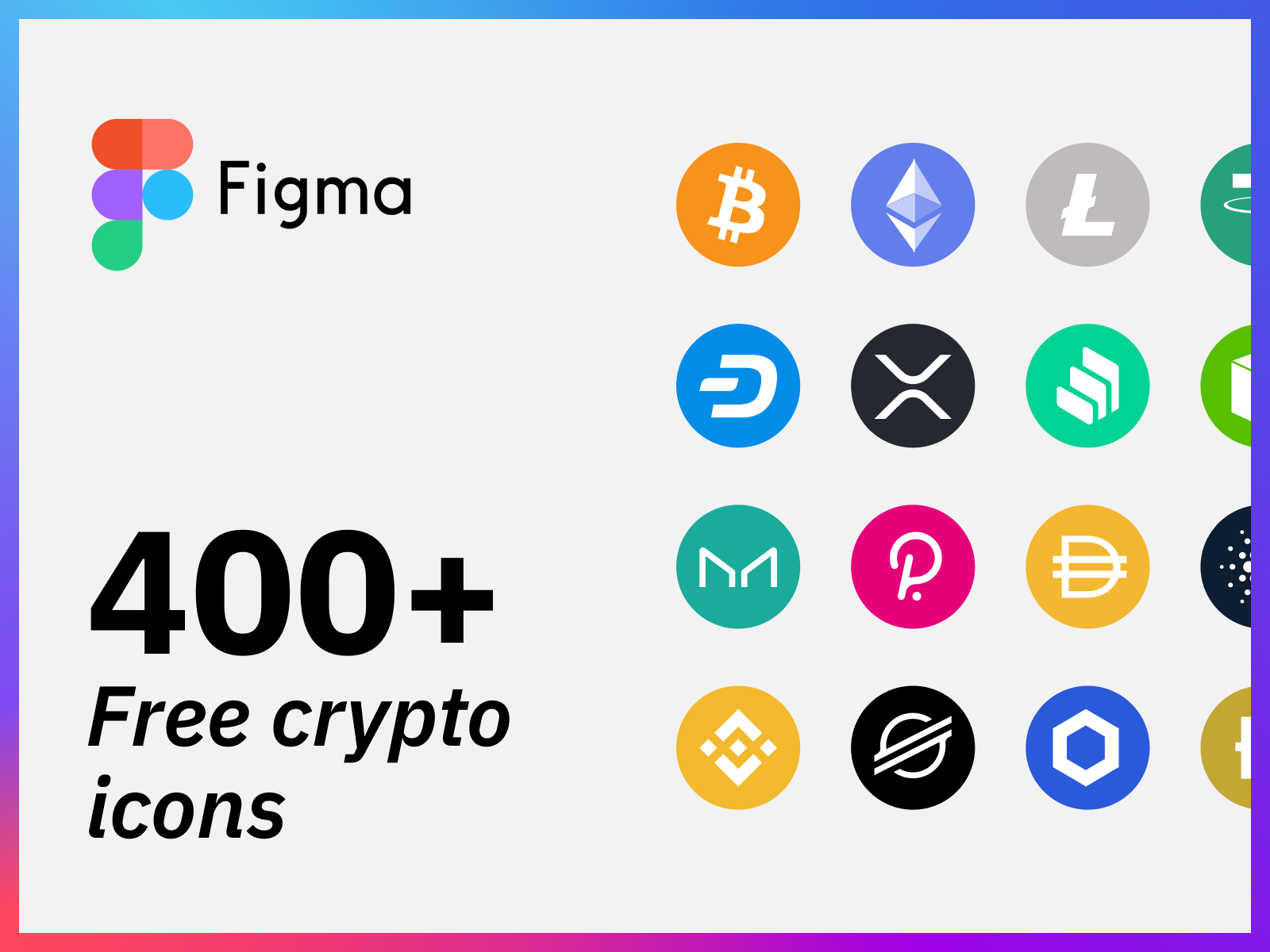 Figma crypto icons for free by Myro Fanta on Dribbble