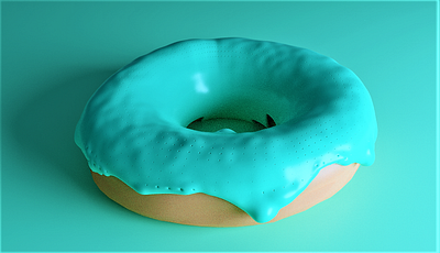 CO;ORED DONUTELLA 3d 3d animation 3d art blender blender3d donut donut day donuts food modeling