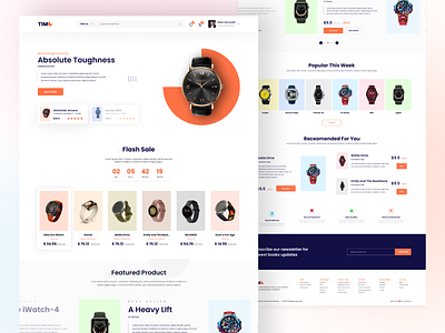 Watch E-commerce Website Design Concept amazon beauty e commerce website ecommerce business ecommerce design g shock homepage design rolex store design tissot uidesign ux design watchecommerceui watches watchstore