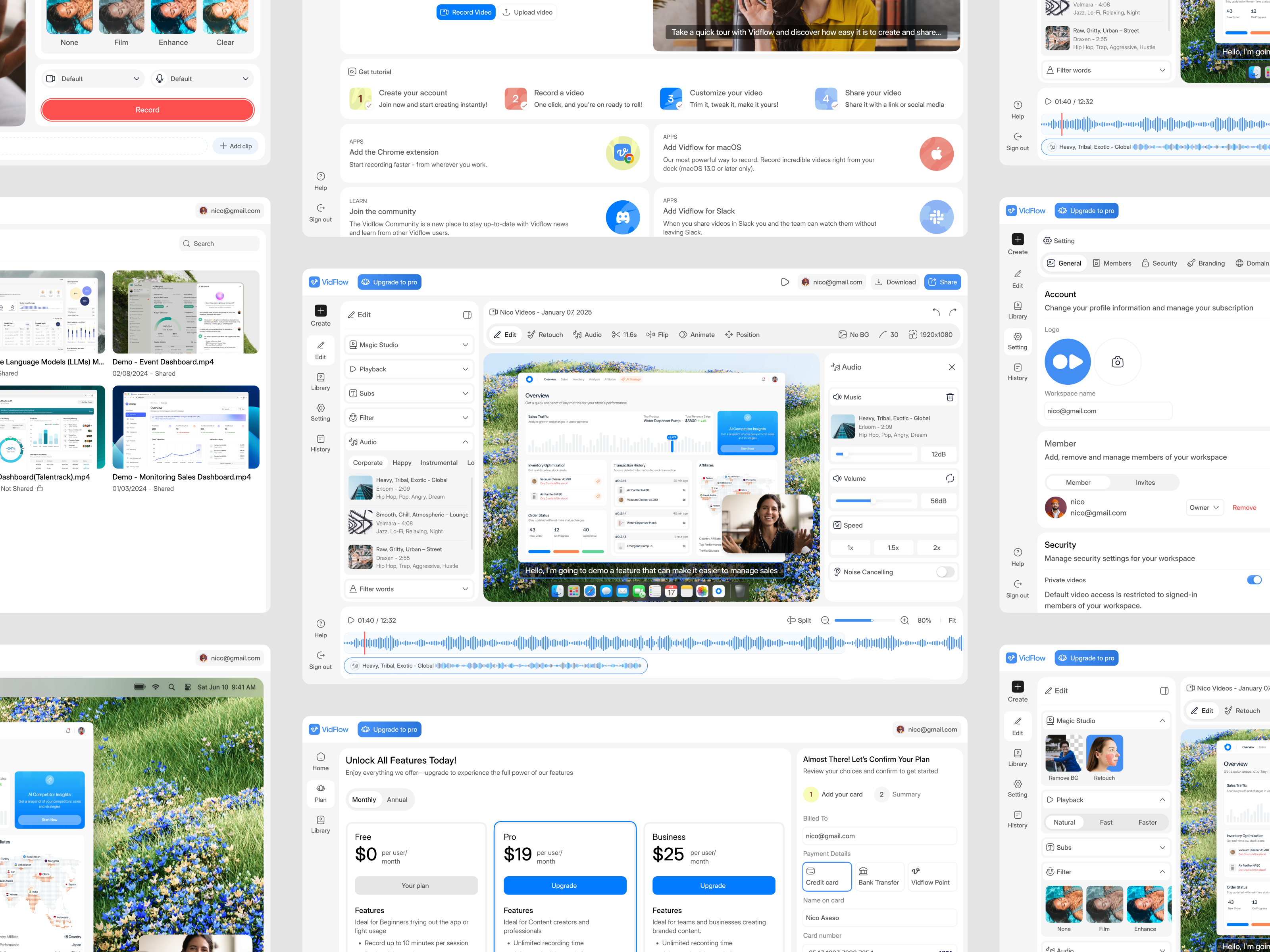 Example of Premium Dashboard For Saas / Ai / Crm