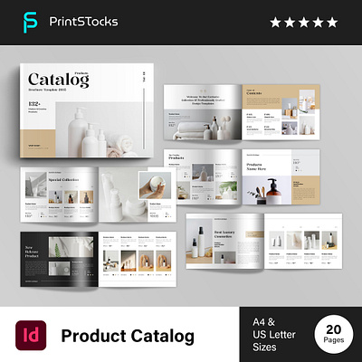 Catalog Brochure Landscape Template branding brochure catalog catalog brochure catalog design clean layout creative proposal design graphic design layout list minimal portfolio print product template