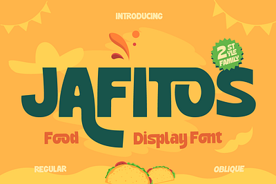 Jafitos bold font branding cafe menu design custom font display font font font design font style food and beverages food font fun font lettering modern restaurant menu design sans serif type design typeface typography