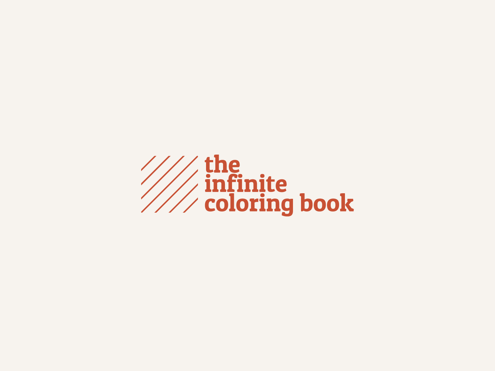 the infinite coloring book logo animated logo animated logos brand brand design brand identity branding branding and identity branding concept clean logo logo animation logodesign pattern svg svg animation vector web app web app design