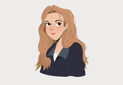 Regard drawing fanart girl illustration procreate