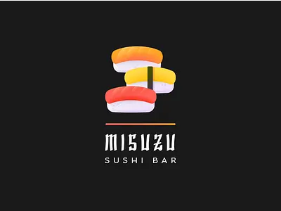 MISUZU sushi bar branding design flat icon icons logo logo design logodesign sushi logo vector