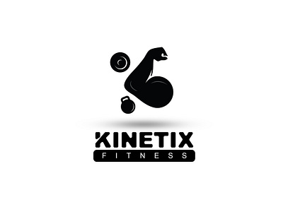 KINETIK Fitness animation branding branding design fitness fitness logo icon illustator kinetic logo minimal logo typography vectors