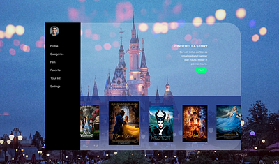 Daily UI 025 025 daily 100 challenge dailyuichallenge design disney serie tv tv app ui ux web