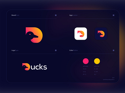 logo design for "Ducks" duck logo letter d duck logo letter d logo