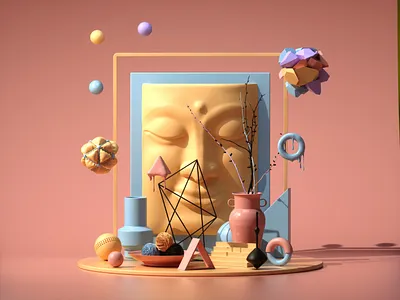 Abstract Composition - On the way to the glass city 3d 3d art 3d artist 3d composition 3d illustration 3d modeling abstract abstract composition advertising composition design designer graphic design graphic designer graphicdesign illustration modeling product advertising set design