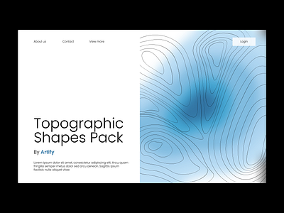 Topographic Shapes blur clean fanmade figma figmadesign gradient header landing landing design landing page landing page design landingpage landscape pack topographic web web design webdesign website website design