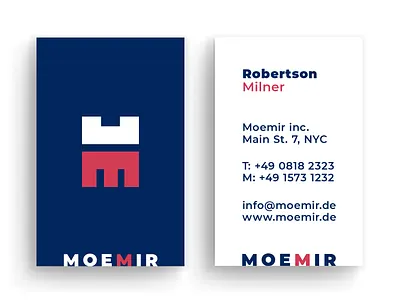 Business Card Moemir business business card business card design business cards businesscard creative creativity design designer graphic design graphic artist modern typography