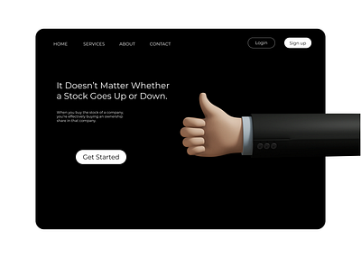 Stocks 3d black black white design figma get started hands illustration minimalis minimalist stocks web website