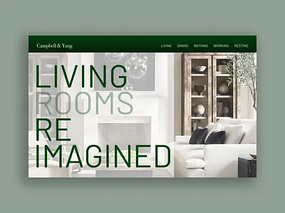 Landing Page design typography web