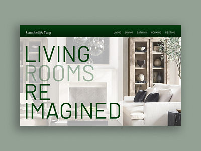 Landing Page design typography web