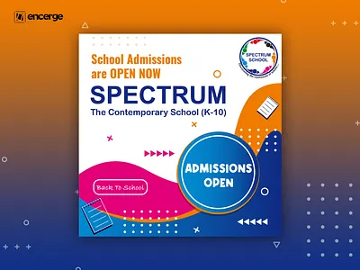 Social Media Post | Admissions open admissions advertisment design graphic design school school admissions social media banner social media design social media post