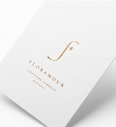 Logo Floramour branding design logo minimal typography