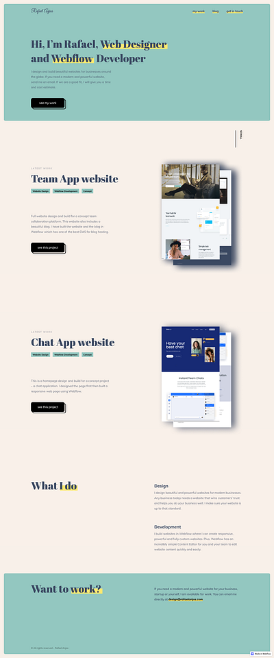 rafaelanjos design figma minimal typography uidesign web webdesign webflow