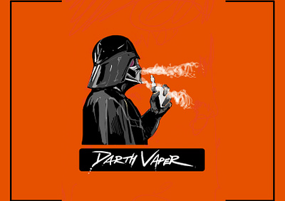 Darth Vader Ilustration darth vader design digital art digital illustration digital illustrator funny art greeting card greeting card design how funny humour illustration illustration art illustrator mug design product design sketch star wars star wars art vaper vaping