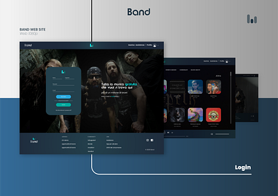 Website - BAND branding cms design graphic design html html template login metal rock signup web website wordpress