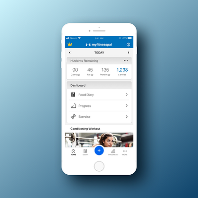 MyFitnessPal Case Study case study design redesign ui ux vector