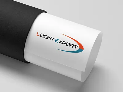 LUCKY EXPORT LOGO Design art design flat graphic design illustrator legacy group logo design logo minimal typography vector